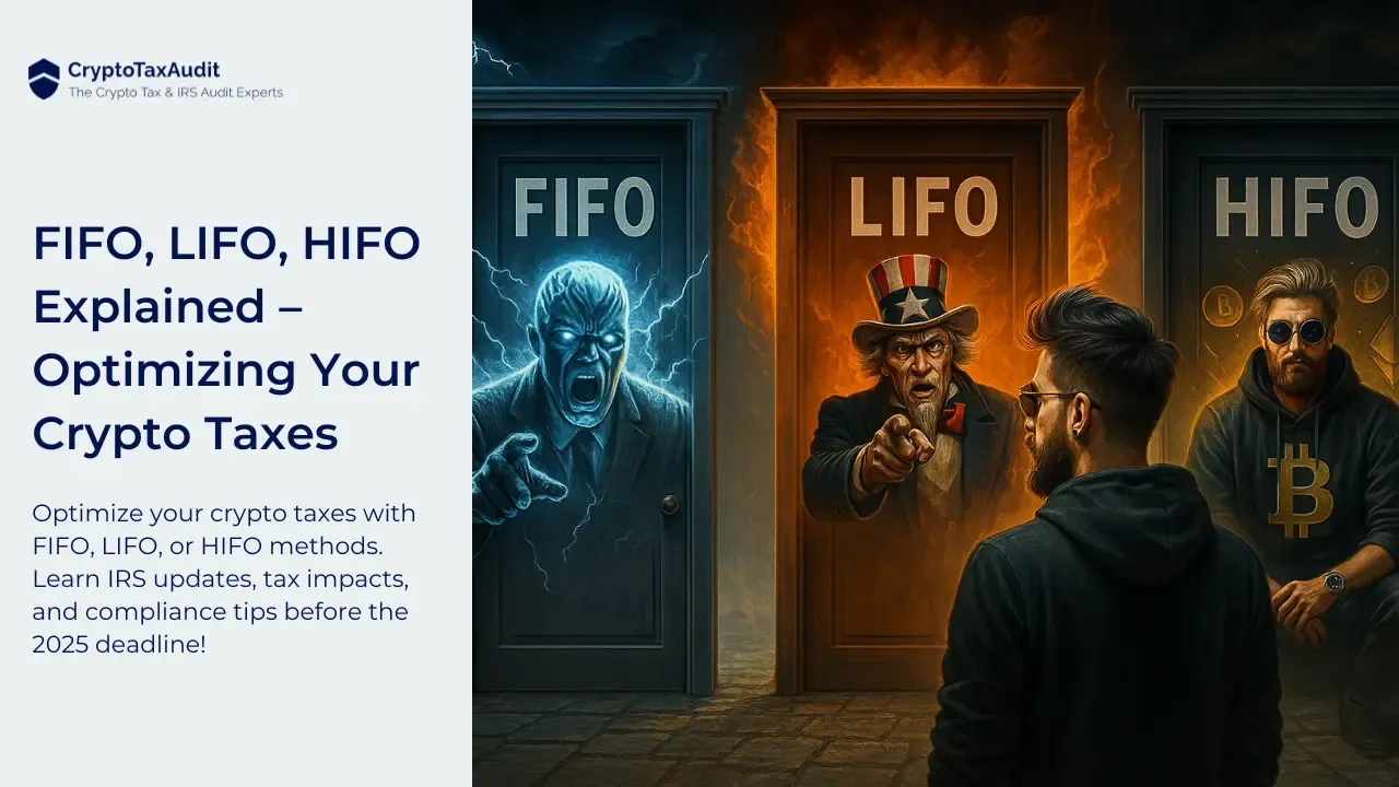FIFO LIFO HIFO crypto tax methods