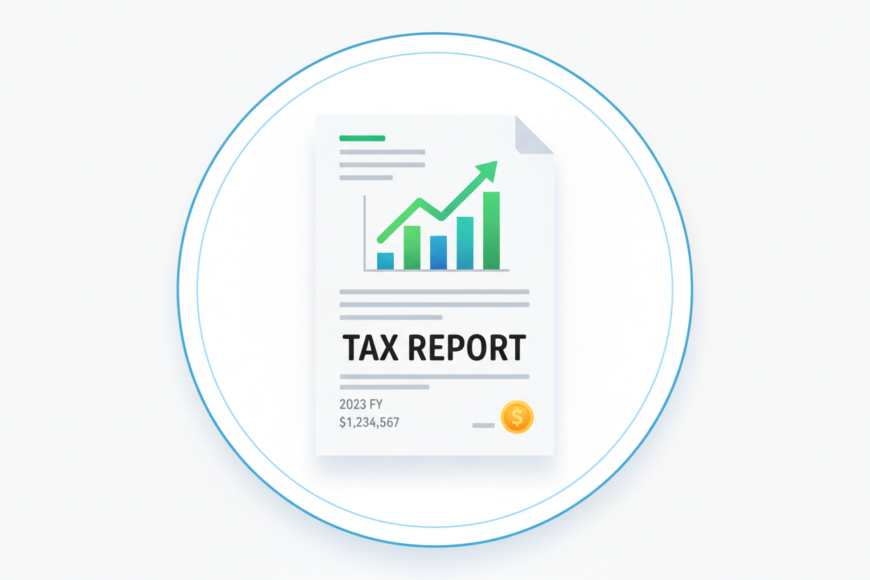 tax report document icon